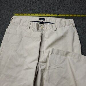 IZOD Chino Khaki Pants Cream Tan Mens 32 x28